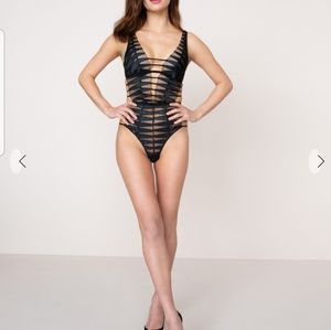 Agent Provocateur Black Strappy Chemise